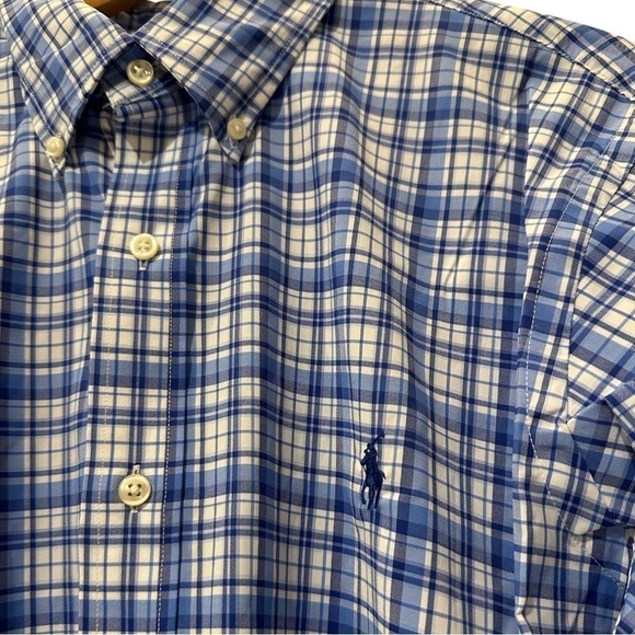 Polo Ralph Lauren Performance Stretch Classic Fit Plaid Oxford Long Sleeve - Picture 5 of 7